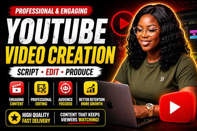 create engaging youtube videos with editing, script and content strategy