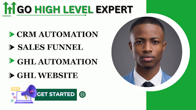 setup and manage gohighlevel website, emails SMS automation