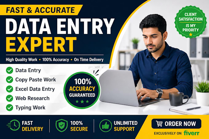 do faster and accurate data entry, excel work
