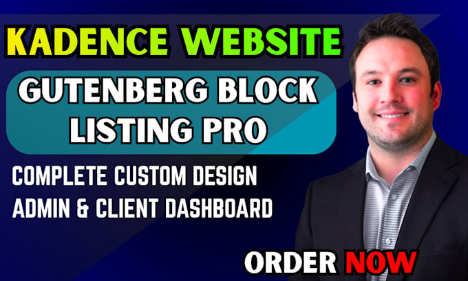 build a fast kadence website using gutenberg block for geodirectory wordpress