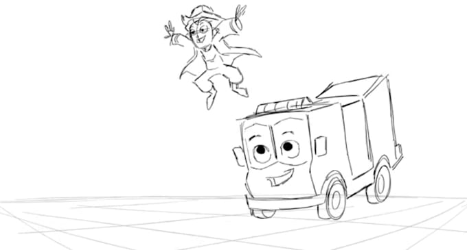 create 2d traditional animation, hand drawn, frame by frame video