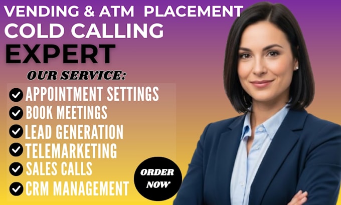 be professional cold caller vending machine locator atm placement