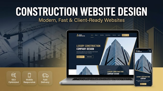 design construction, plumbing, roofing sites that attract clients