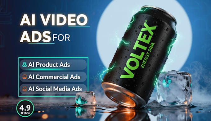 create ai commercial video, ai product ads, ai video ads, ai product animation