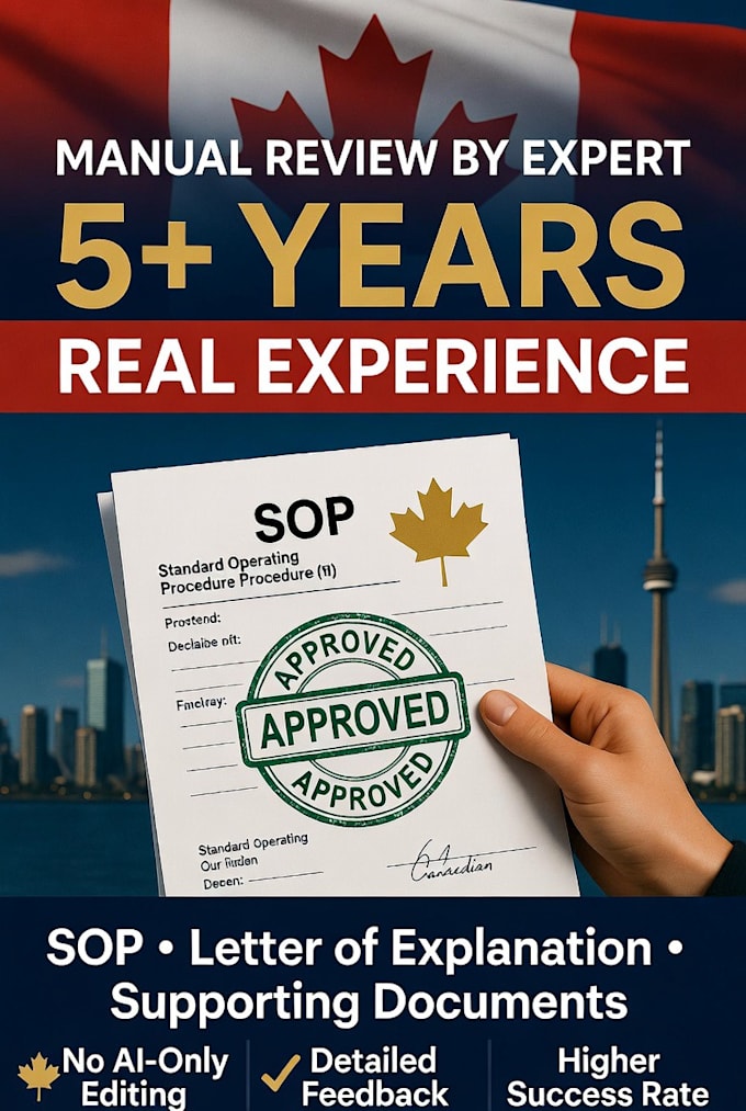 review and edit canada immigration sop loe and documents