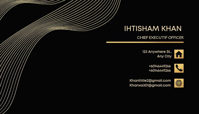 create unique and creative visiting card design