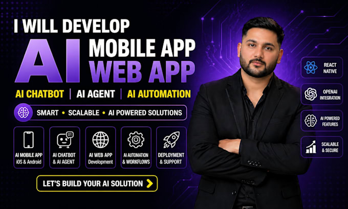 develop ai mobile app or ai chatbot for ios and android with openai integration