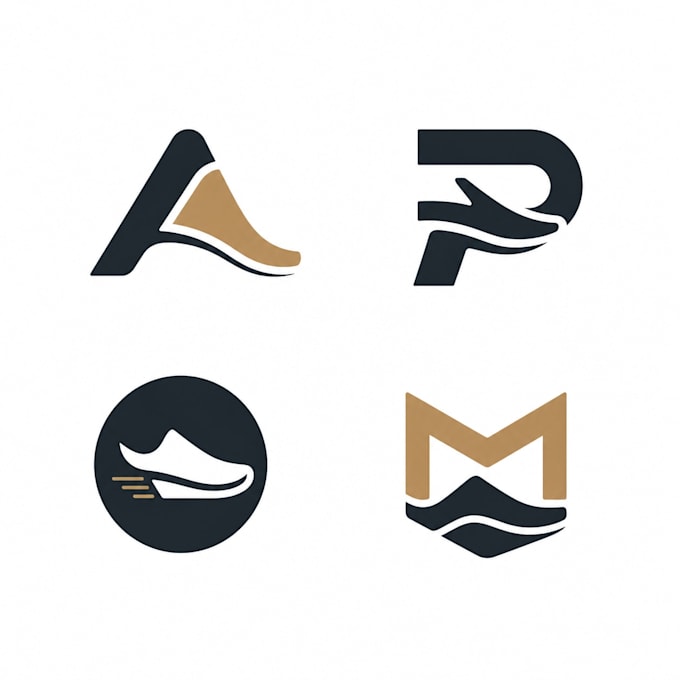 design a modern and minimalist shoes logo
