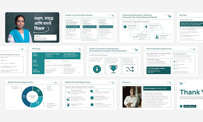 design a professional pitch deck for investor