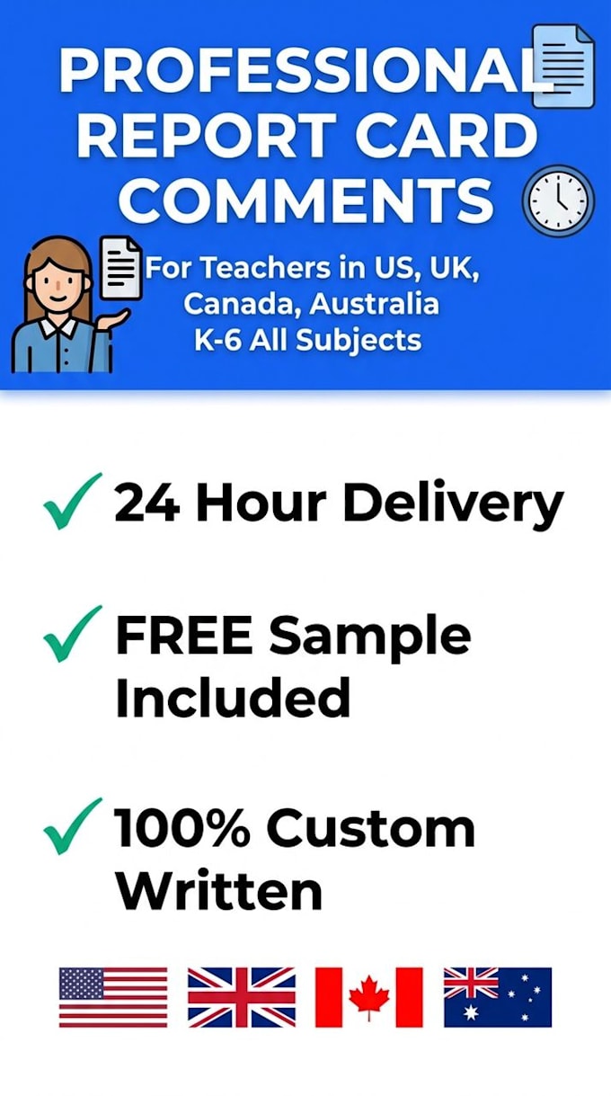 write professional report card comments for teachers