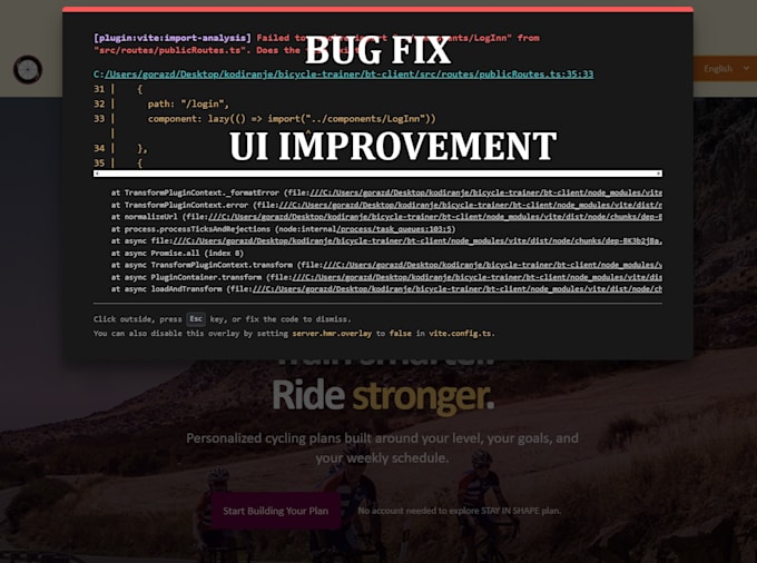 do react bug fixing