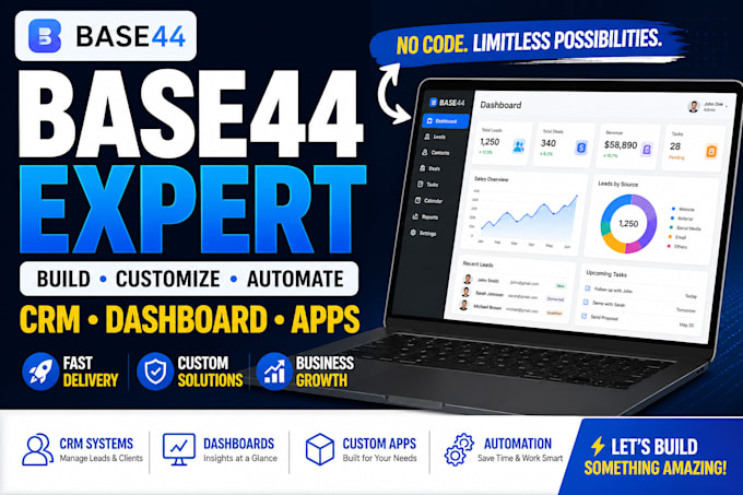 base 44, base 44 expert, base 44 developer, base 44 dashboard, base 44 crm