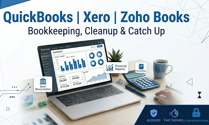 quickbooks bookkeeping, cleanup, and catch up