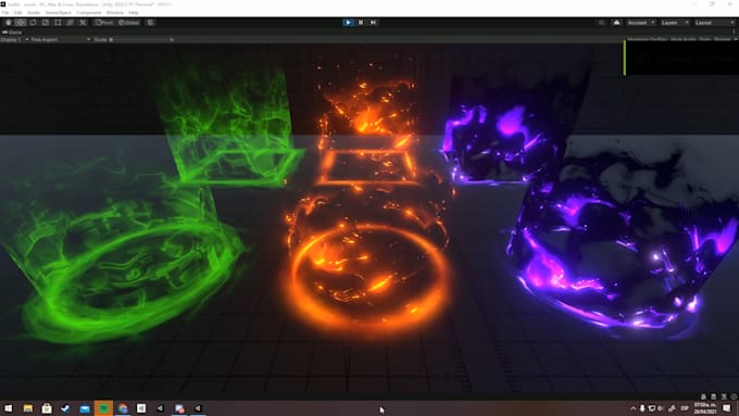create stunning unity game vfx,shader graph, visual effects and particle system