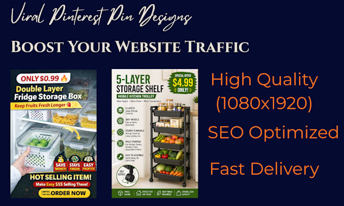 design seo optimized pinterest pins