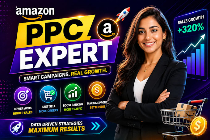 set up amazon PPC campaigns, manage amazon fba ppc ads