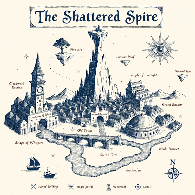 make your fantasy city map
