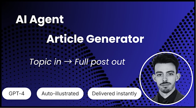build an ai article generator that writes and illustrates full posts on demand