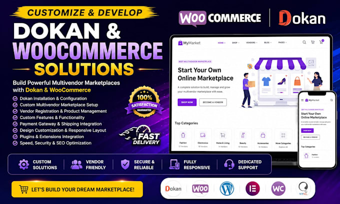 customize and develop dokan and woocommerce solutions