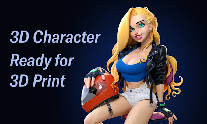 create 3d character models ready for printing