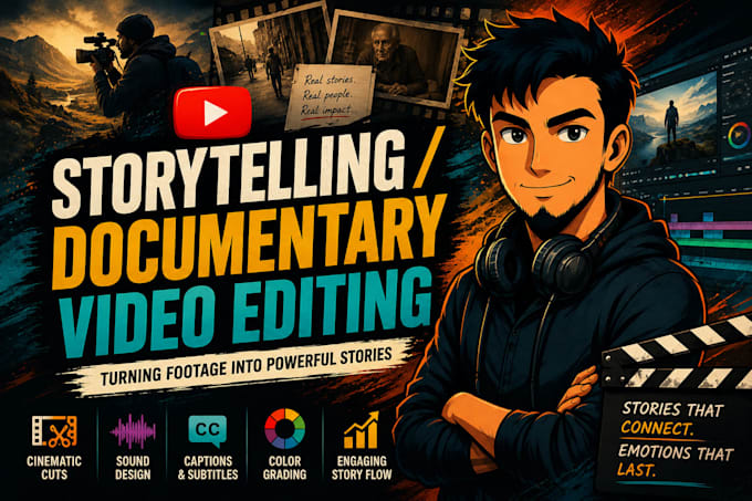 professionally edit storytelling and documentary videos