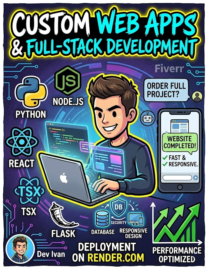 build a professional full stack web application in node js and python