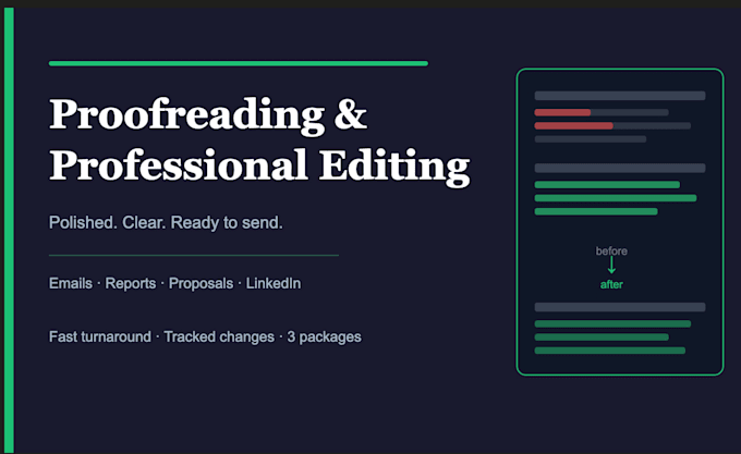 proofread and edit your business writing, emails and documents