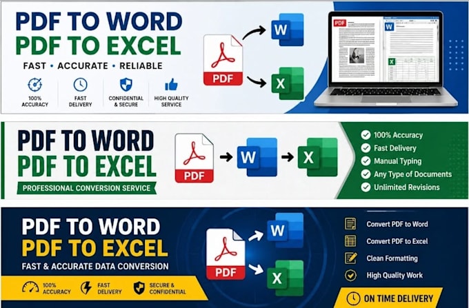 convert pdf to word or excel
