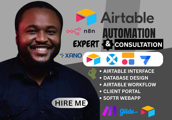 be your appsheet developer airtable xano softr client portal airtable crm n8n