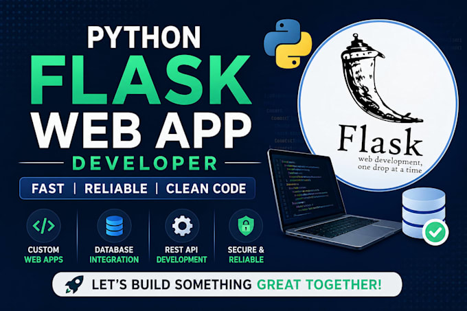 build a python flask web application with database and API