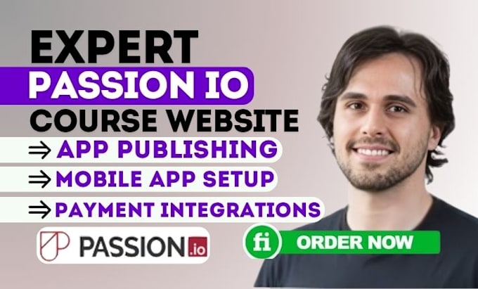 build responsive online course website on passion io, launch your passion io app