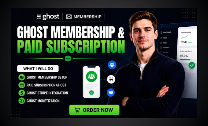 setup ghost membership ghost paid subscription ghost stripe ghost mometization