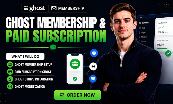 setup ghost membership ghost paid subscription ghost stripe ghost mometization