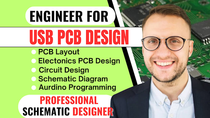 expertly do pcb design schematic pcb layout electronics usb hub circuit design