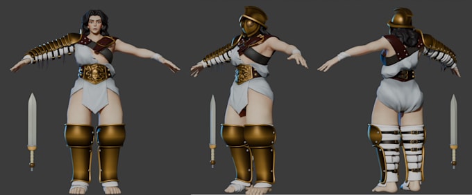 create clean and detailed 3d sculpted assets for animation