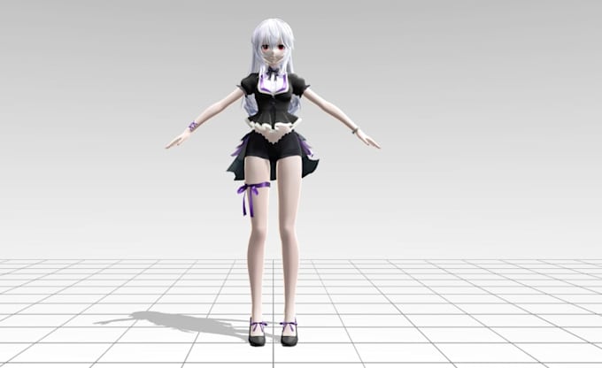 create or edit 3d model mmd vroid model vrchat avarta warudo l4d2 vrm sfm model