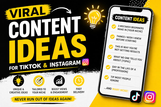 generate viral content ideas for your tiktok instagram niche