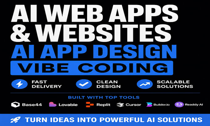 build ai web apps and websites using base44, replit, cursor and builder io