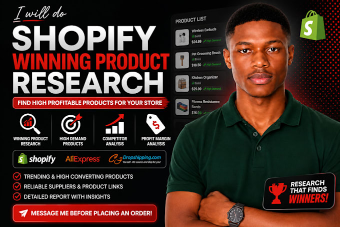 do shopify winning product research for your dropshipping store