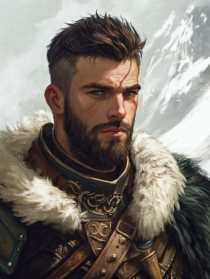 fantasy dnd character illustration