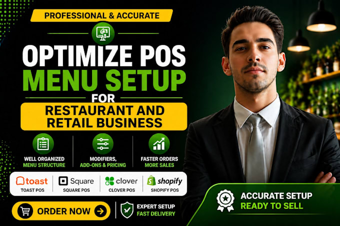 optimize pos menu setup for restaurant and retail business