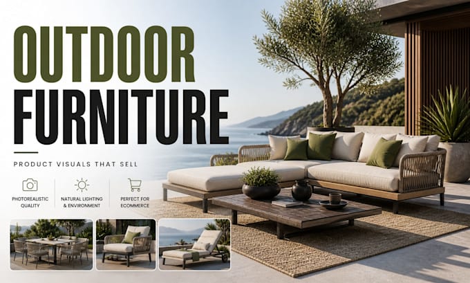 create outdoor product renders for ecommerce