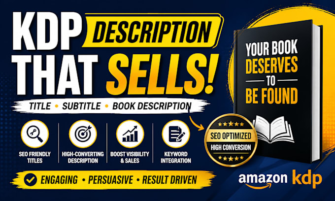 write optimized amazon KDP title book description that sells