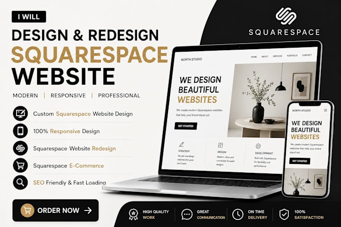 build squarespace website design redesign squarespace website development