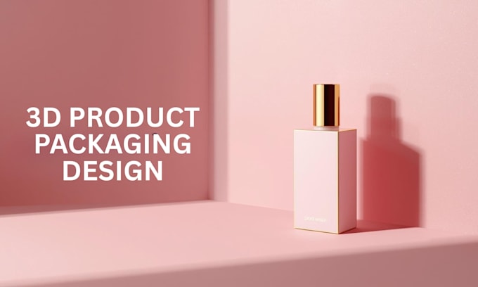 create product packaging design and 3d packaging mockups for your brand