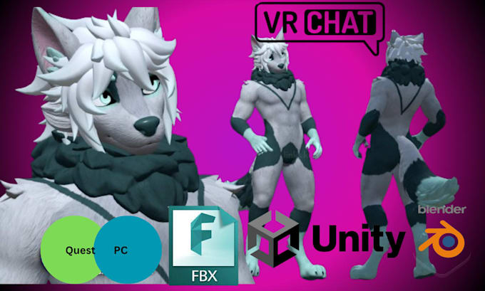 fix and upgrade vrchat model vrmmodel vtuber model vrchat avatar vrc vrchatfurry
