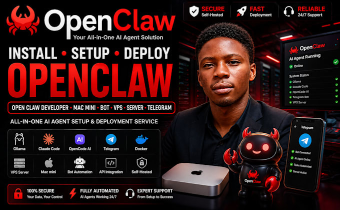 fix install setup openclaw open claw developer mac mini bot vps server telegram