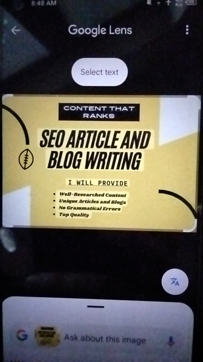 write 700 word SEO article with canva image