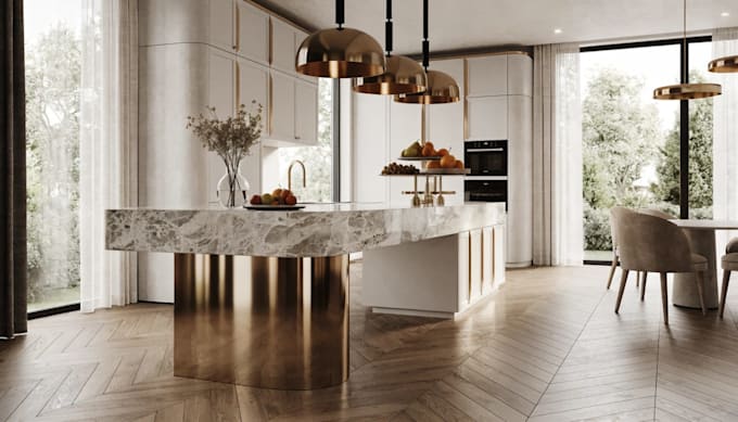 3d modelling, interior design and realistic 3d rendering