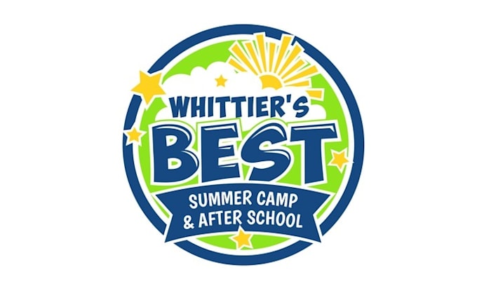 make greatest summer camp logo with after school program